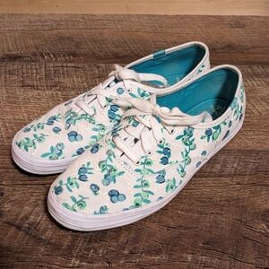 Keds Taylor Swift White Eyelet Blueberries Shoes Sneakers Women's Size 6.5